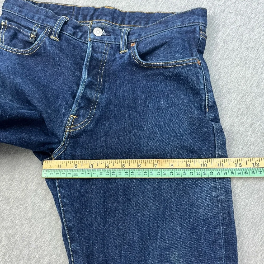Buck Mason Ford Standard Jeans Mens 30x34 *Fits 31x32 Blue 14oz Double-Dipped